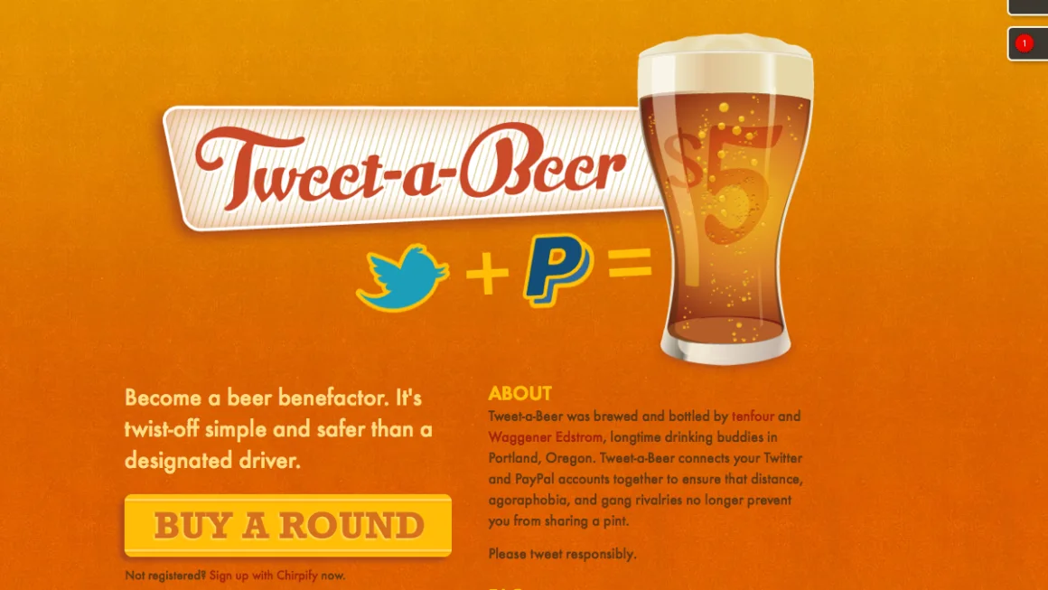 Tweet-a-beer Screenshot